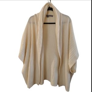 360 Cashmere Cream Open Cardigan Sweater. Size XS